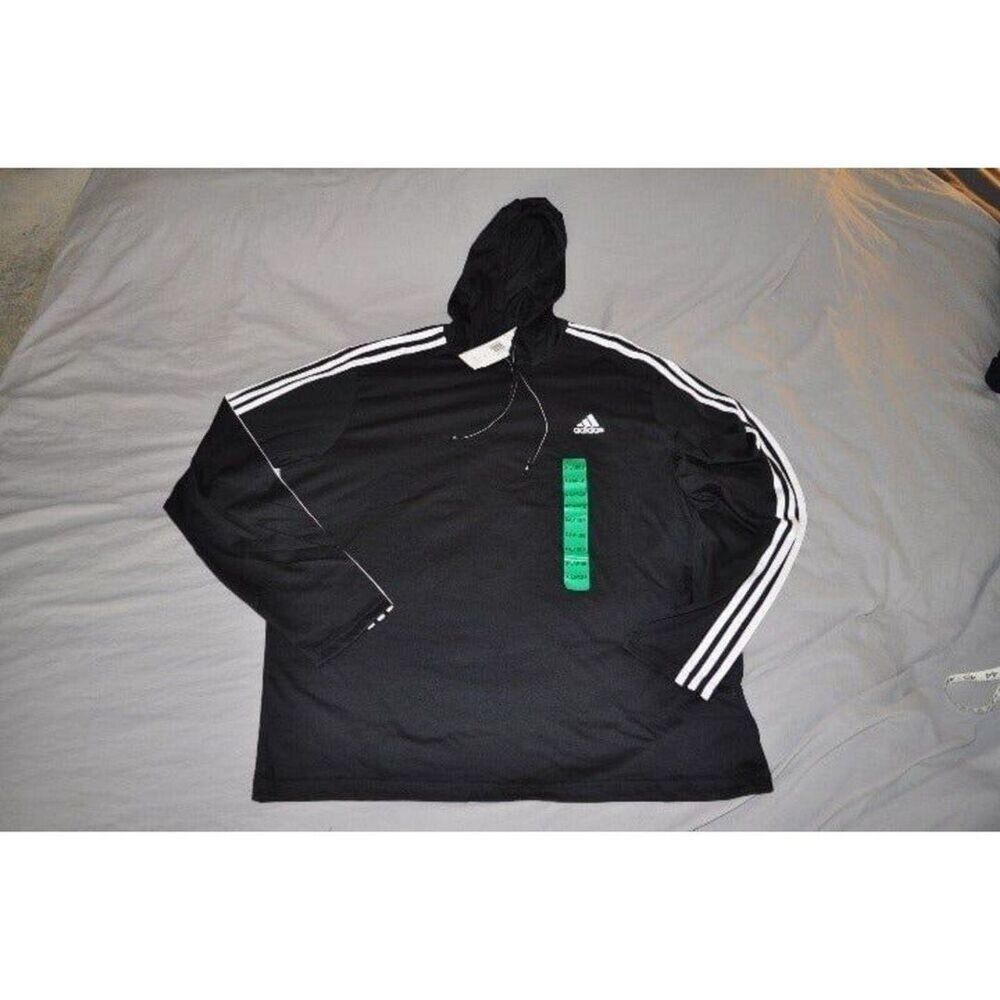 XL OG BLACK Adidas Aeroready Classic Fitness Lifting Hoodie BRAND NEW With Tags